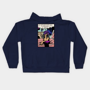 Comic Woman Exercises Kids Hoodie